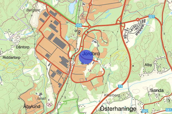 Blockstensvägen 17 augusti 01.43, Rån, Haninge