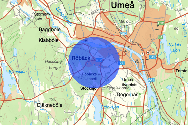 Röbäck 17 augusti 08.59, Fylleri/LOB, Umeå