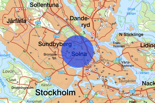 Råsunda 18 augusti 04.02, Misshandel, Solna