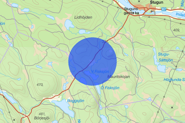 Fisksjölandet 19 augusti 18.57, Trafikolycka, vilt, Ragunda