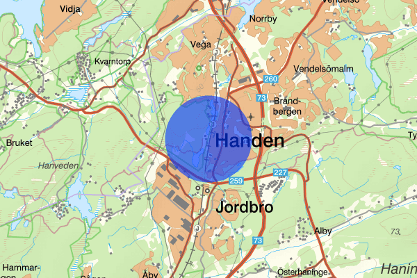 Rudans gård 19 augusti 18.42, Misshandel, Haninge