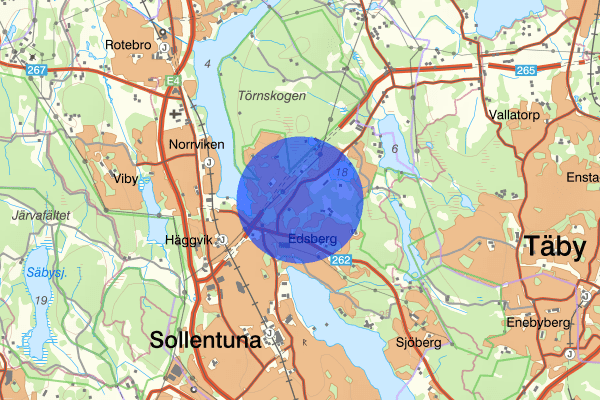 Edsängen 20 augusti 15.36, Trafikolycka, personskada, Sollentuna