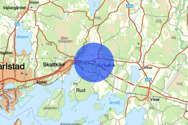 Östra Fågelvik 20 augusti 19.33, Trafikolycka, Karlstad