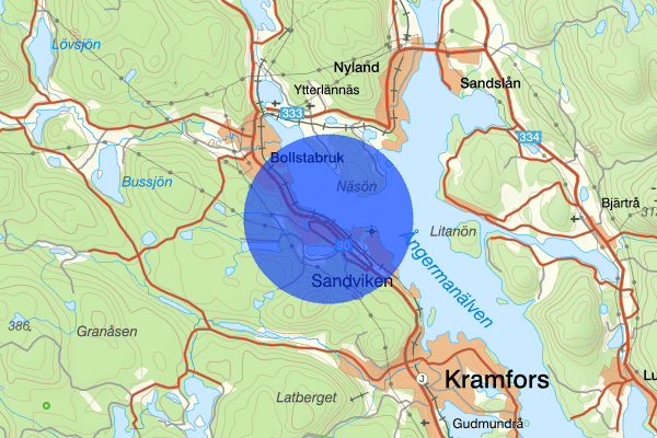 Sandviken 23 augusti 14.31, Trafikolycka, Kramfors