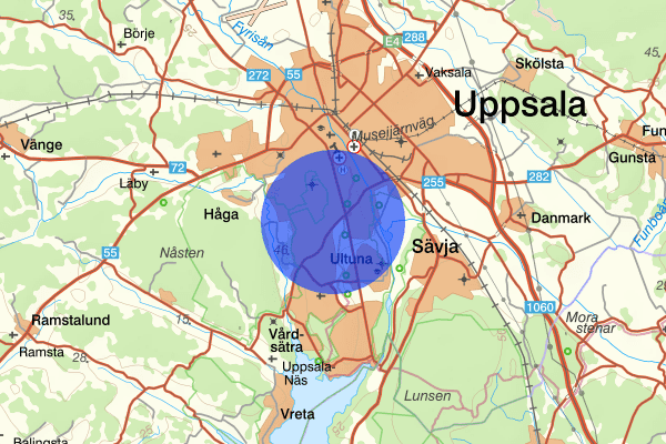 Rosendal 24 augusti 15.30, Trafikolycka, smitning från, Uppsala