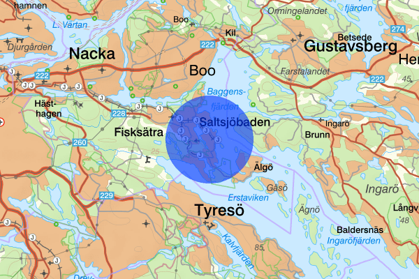 Saltsjöbaden 24 augusti 14.26, Olaga hot, Nacka