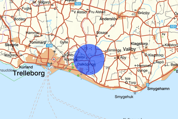 Gislöv 25 augusti 00.55, Djur, Trelleborg