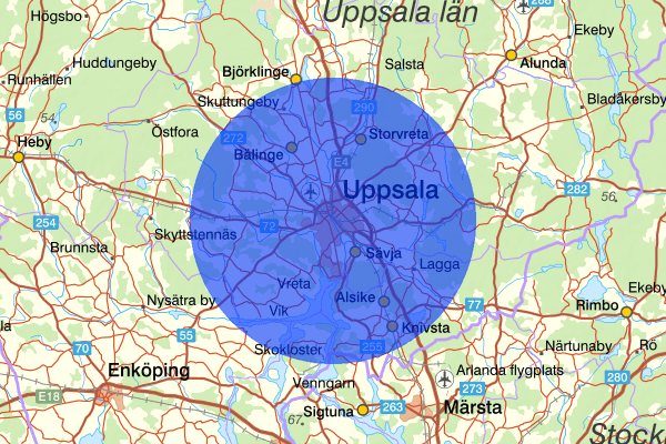 Uppsala 25 augusti 17.36, Polisinsats/kommendering, Uppsala