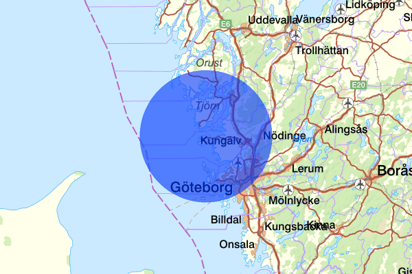  28 augusti 06.00, Sammanfattning natt, Västra Götalands län