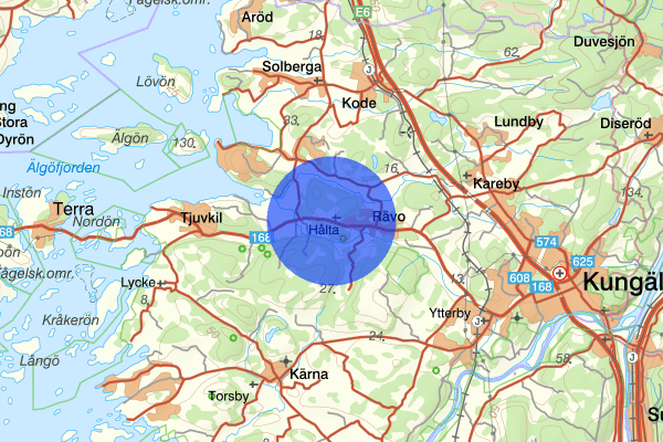 Hålta 28 augusti 07.05, Trafikolycka, personskada, Kungälv