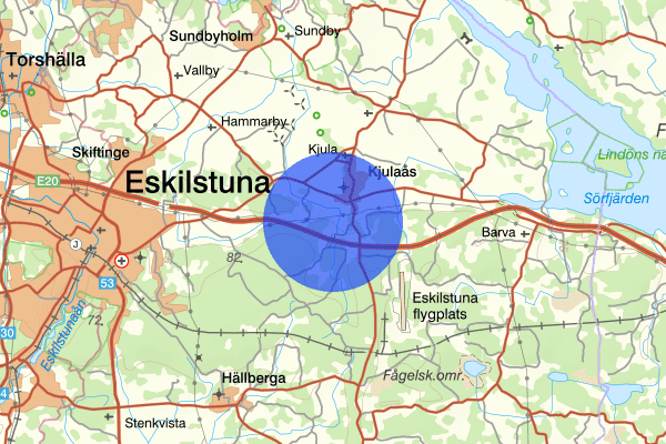 Årby 30 augusti 22.30, Skottlossning, Eskilstuna