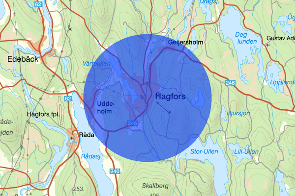 Hagfors 01 september 14.23, Trafikolycka, singel, Hagfors