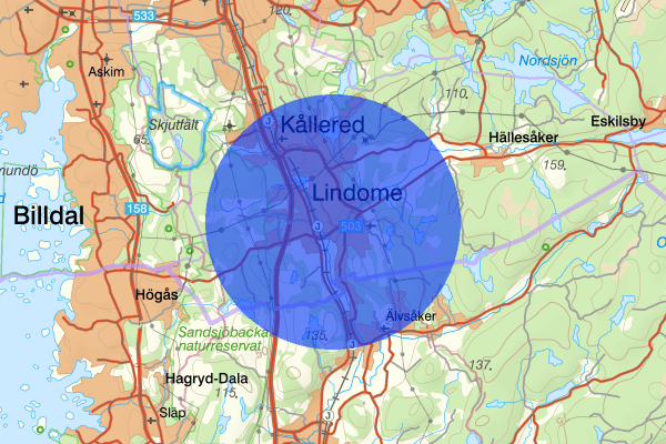 Lindome 03 september 07.56, Trafikolycka, personskada, Mölndal