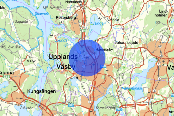 Stora Wäsby 05 september 04.29, Rattfylleri, Upplands väsby