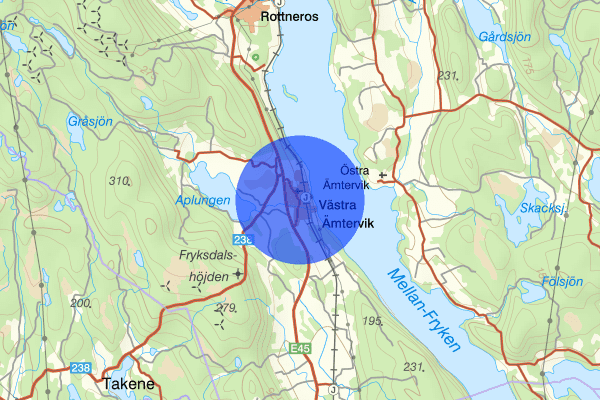 Västra Ämtervik 05 september 18.38, Trafikolycka, Sunne