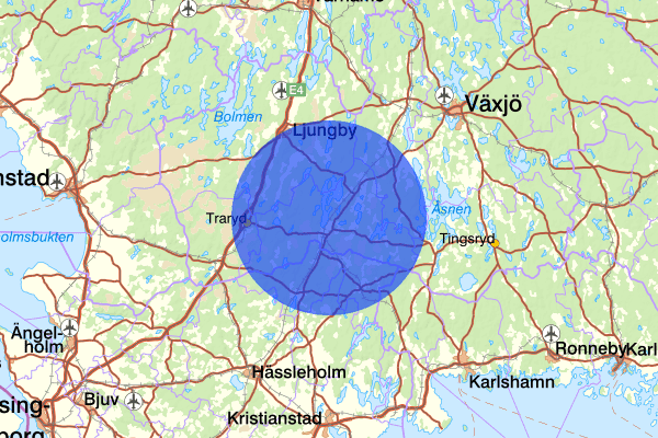  09 september 00.02, Våld/hot mot tjänsteman, Älmhult