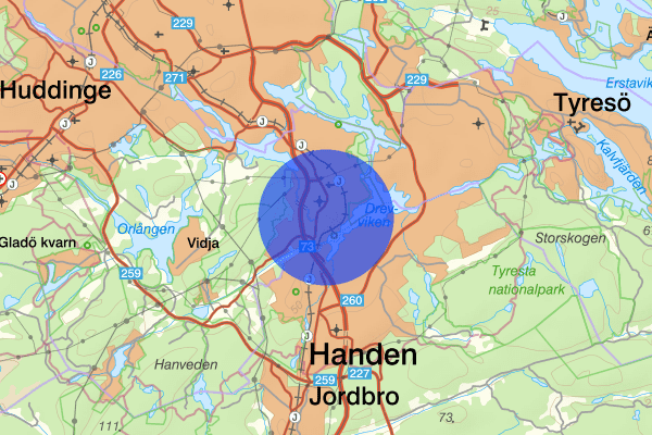 Länna 10 september 00.21, Rattfylleri, Huddinge