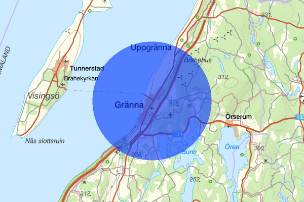 Gränna 11 september 15.32, Trafikolycka, Jönköpings län