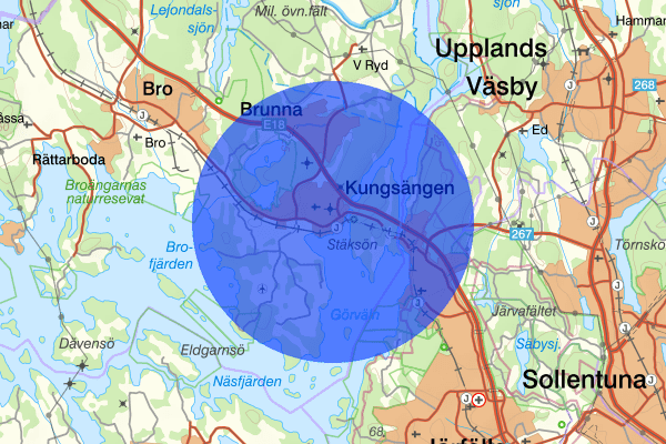 Kungsängen 16 september 21.27, Brand, Upplands-bro