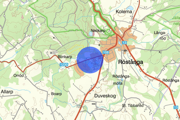 Blinkarpsvägen 17 september 19.44, Trafikolycka, Svalöv