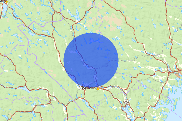 Resele distrikt 18 september 16.28, Trafikolycka, vilt, Sollefteå