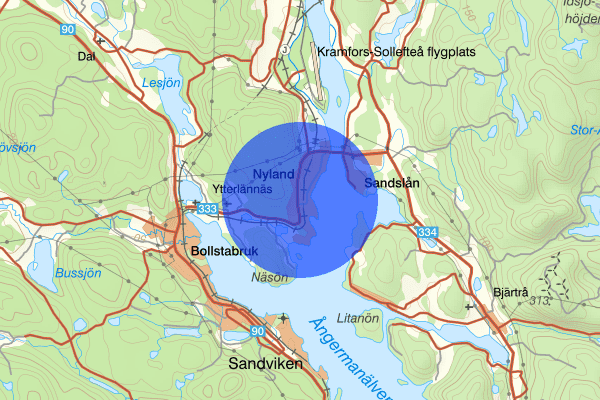 Nyland 20 september 17.32, Trafikolycka, Kramfors