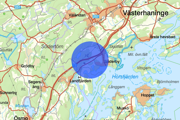 Västnora 23 september 14.23, Trafikolycka, smitning från, Haninge