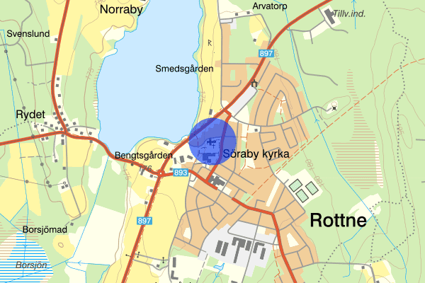 Sörabyvägen 24 september 22.23, Trafikolycka, Växjö