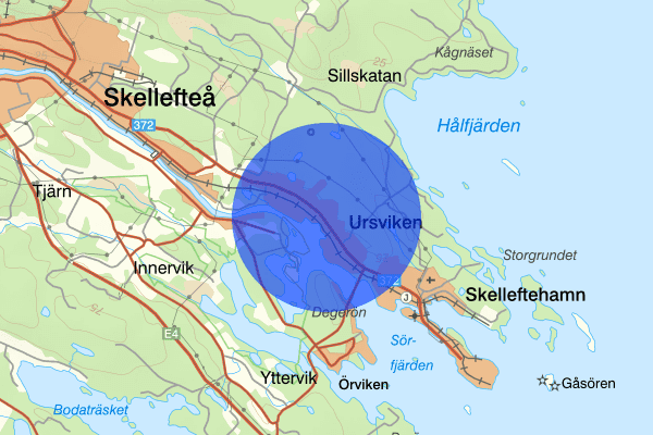 Ursviken 27 september 14.44, Trafikolycka, smitning från, Skellefteå