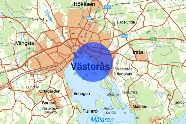 Öster Mälarstrand 30 september 15.00, Rån, Västerås