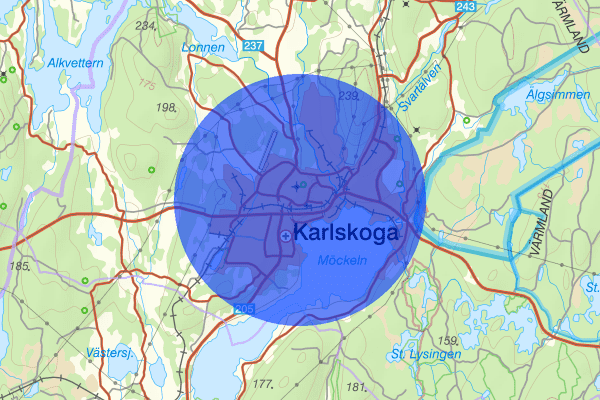 Karlskoga 03 oktober 06.30, Sammanfattning natt, Örebro län