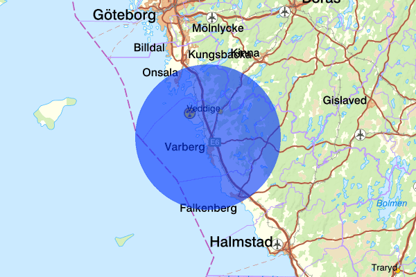  05 oktober 06.00, Sammanfattning natt, Hallands län