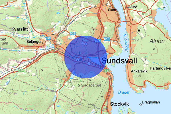 Norrmalm 07 oktober 19.43, Inbrott, försök, Sundsvall