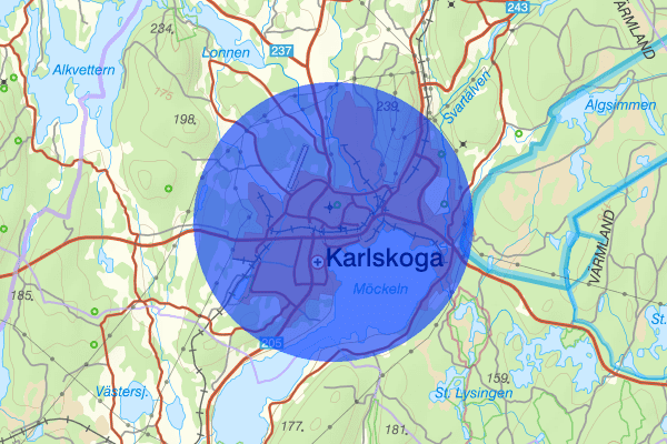 Karlskoga 11 oktober 09.42, Trafikolycka, Karlskoga