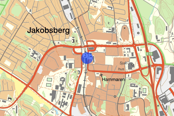 Jakobsberg 11 oktober 21.38, Trafikolycka, personskada, Järfälla