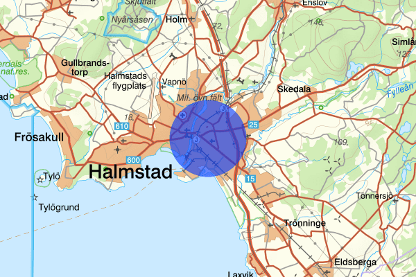 Nyhem 12 oktober 11.59, Brand, Halmstad