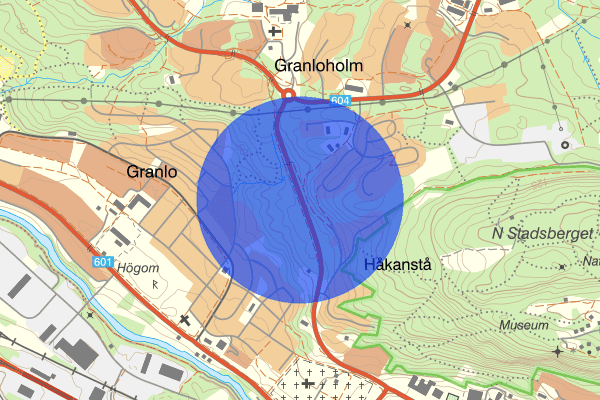 Granloholmsvägen 17 oktober 07.59, Trafikolycka, vilt, Sundsvall