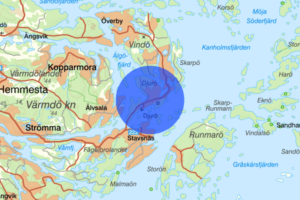 Djurö 18 oktober 16.29, Kontroll person/fordon, Värmdö