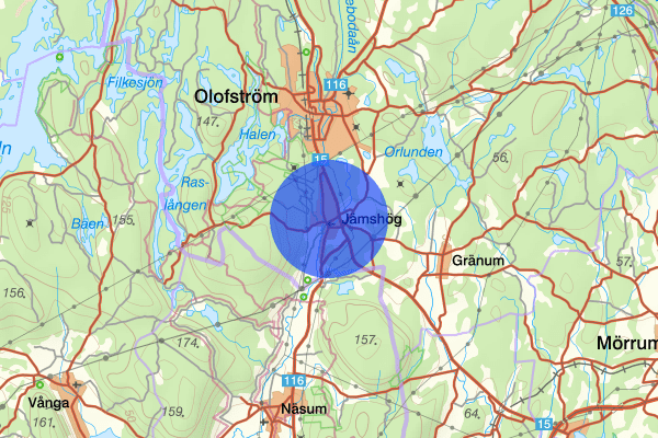 Jämshög 23 oktober 17.00, Trafikolycka, Olofström