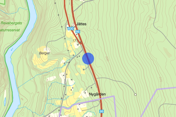 Länsgränsen Jämtland-Västernorrland 25 oktober 08.10, Trafikolycka, vilt, Jämtlands län