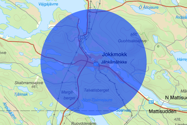 Jokkmokk 26 oktober 12.43, Trafikolycka, singel, Jokkmokk