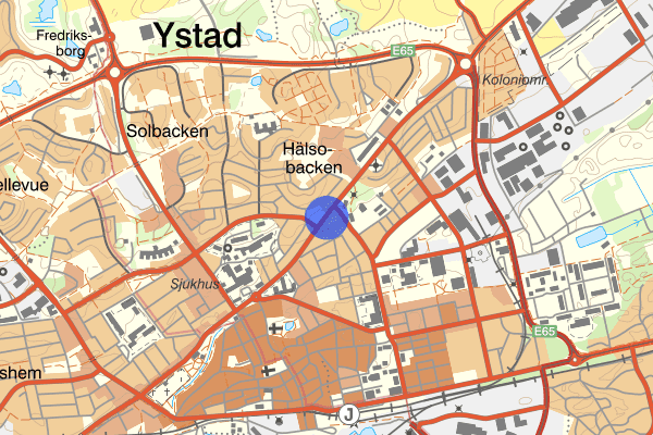 Kristianstadsvägen 27 oktober 02.06, Våld/hot mot tjänsteman, Ystad