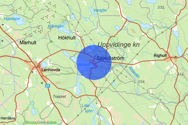 Sävsjöström 27 oktober 17.14, Trafikolycka, Uppvidinge