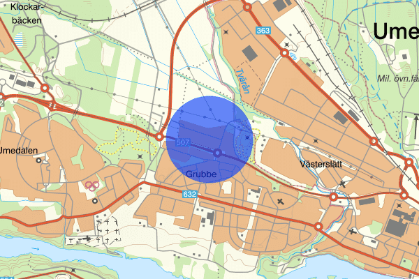 Rödbergets industriområde 28 oktober 14.49, Olovlig körning, Umeå