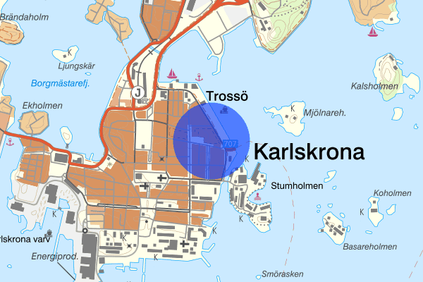 Östra Hamngatan 28 oktober 23.15, Brand, Karlskrona