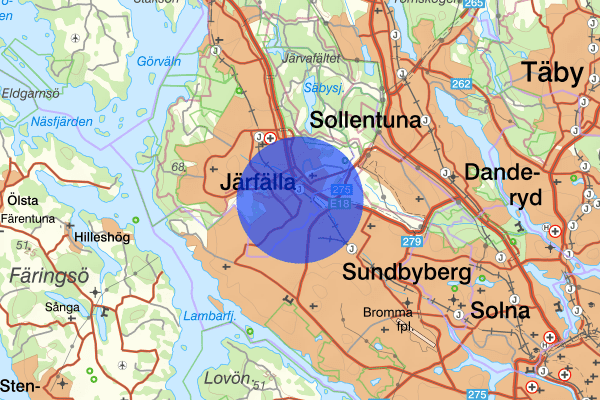 Barkarby 02 november 16.35, Trafikolycka, personskada, Järfälla