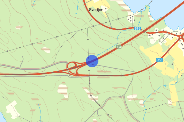 Trafikplats Södra Gäddvik 04 november 18.46, Trafikolycka, vilt, Luleå