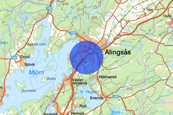 Mariedal 08 november 11.54, Trafikolycka, Alingsås