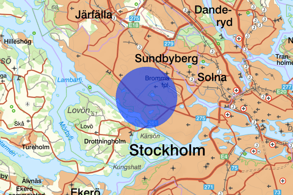 Norra Ängby 10 november 01.33, Misshandel, Stockholm