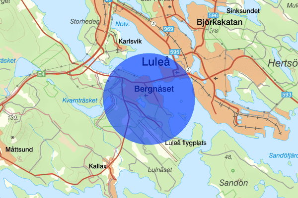 Bergnäset 13 november 14.34, Fylleri/LOB, Luleå